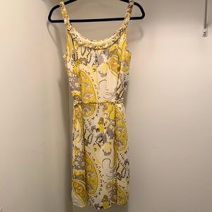 Paisley cream & yellow colored dress